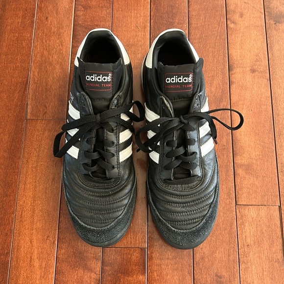 adidas gazelle silver green womens adidas Mundial Team Leather Soccer Turf Cleats | 019228 main image 0